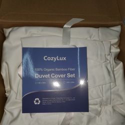 New CozyLux Queen Duvet Set