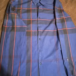 Authentic Burberry Long Sleeve Button Up