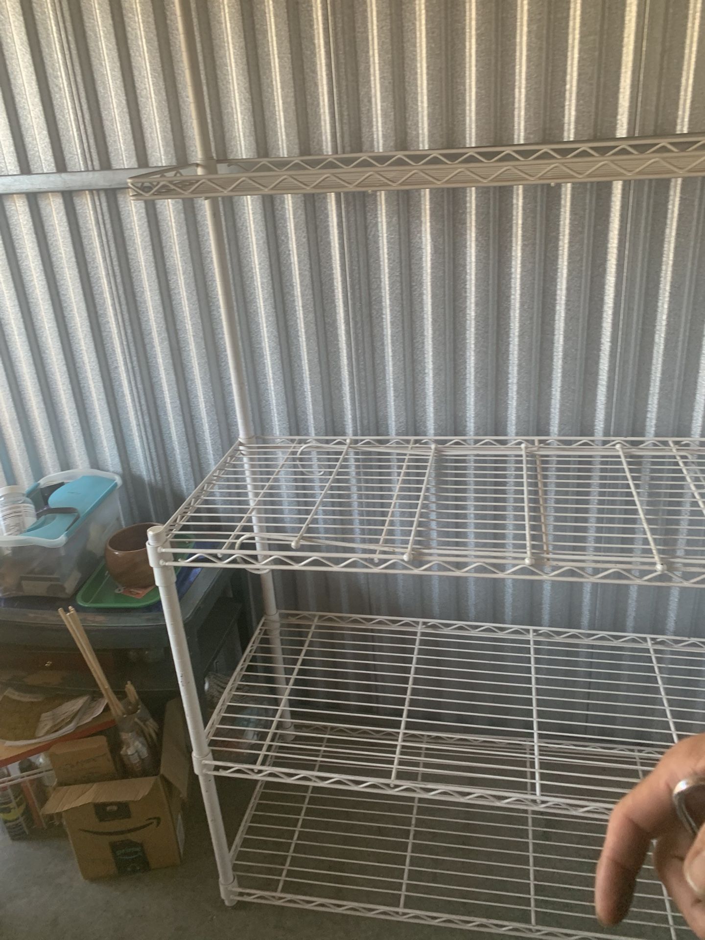 White Bakers Rack