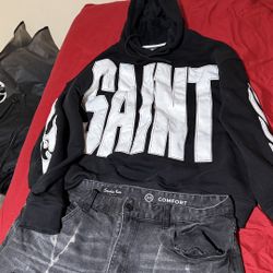 medium hoodie shorts black/gray