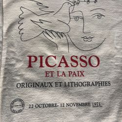 RARE VINTAGE “Galerie L'Art et la Paix, 1971, Pablo Picasso” Crewneck Sweatshirt XL 1995