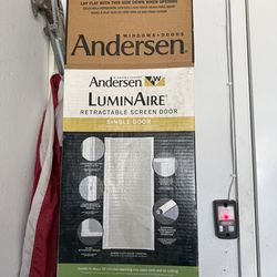 Andersen LuminAire retractable single screen door