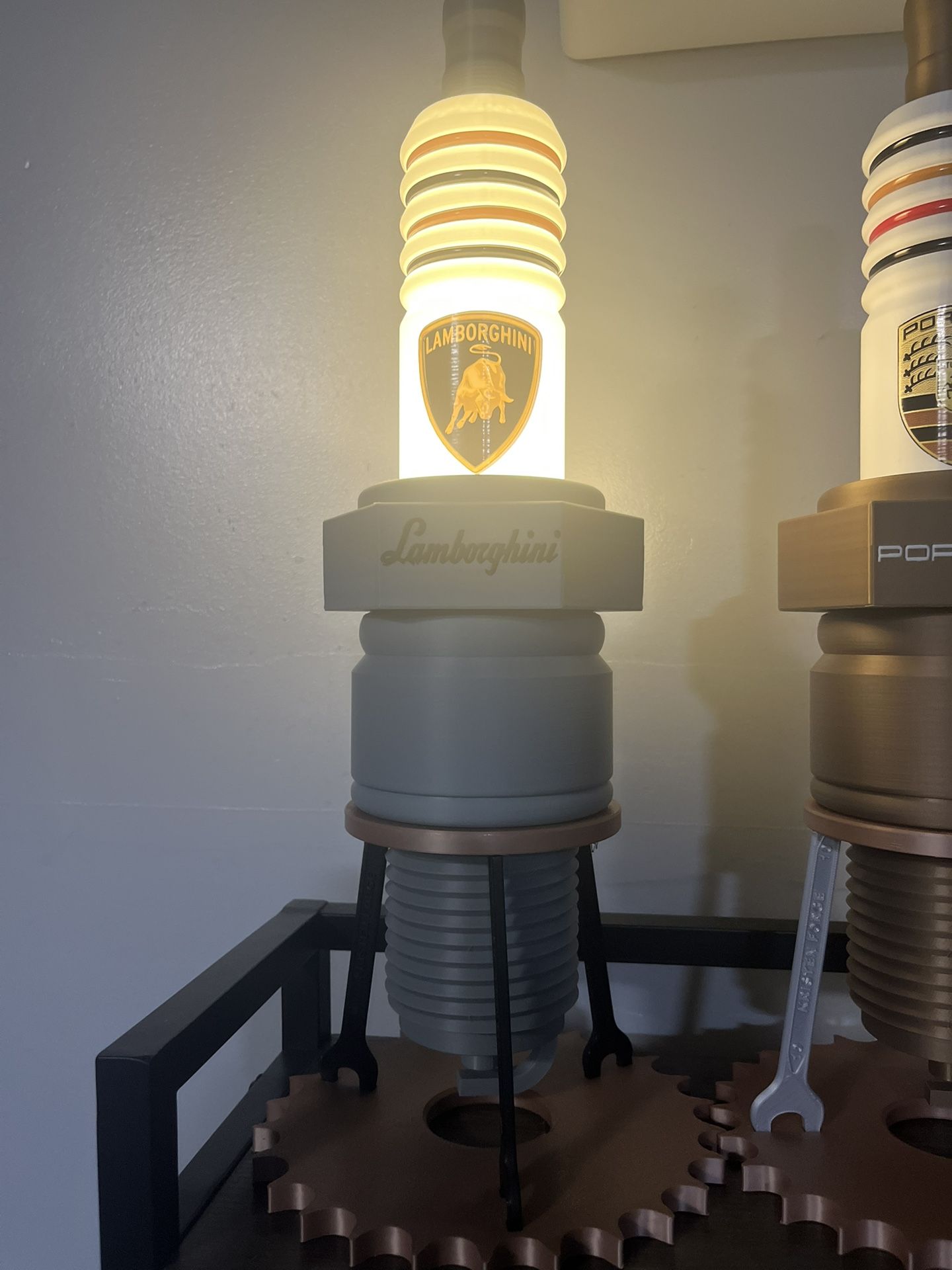 3D PRINTED SPARK PLUG LAMPS