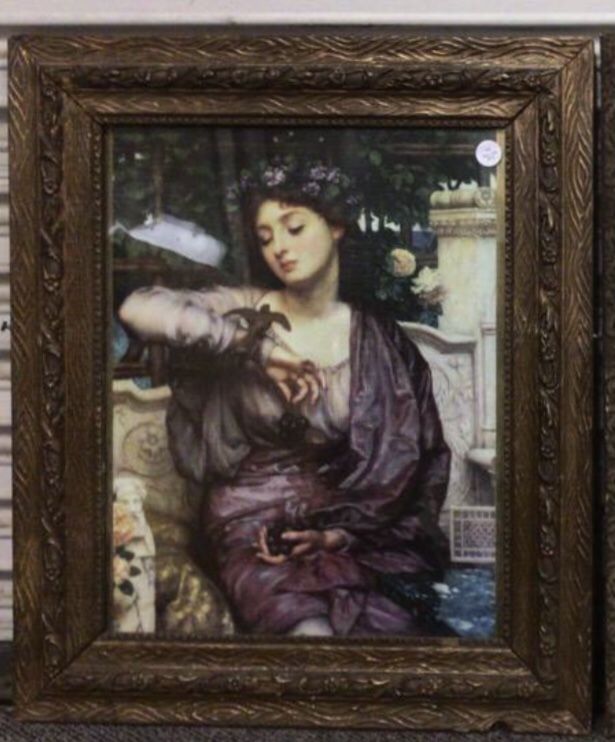 Antique Vintage Classic Offset Lithography Painting