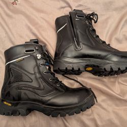 Refrigiwear Mens Vibram Black Waterproof Freezer Steel Toe Work Boot Size 11.5