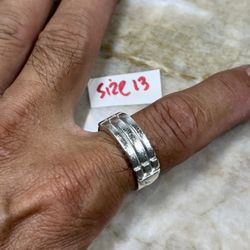 925 Sterling Silver Ring For Wedding Size 13