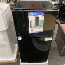 New Fridge with Freezer 3.2 Cu Ft Refrigerator 2 Doors Refrigerator