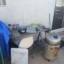 Cheapo Computer Desk Glass