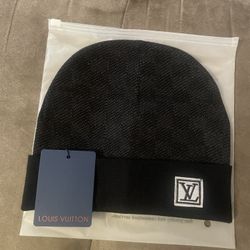 Black Louis Vuitton Beanie 