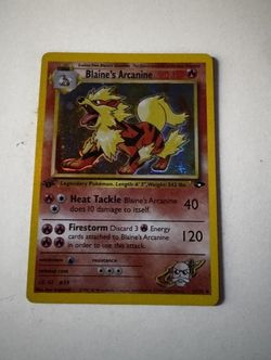 Blaines Arcanine  Holographic Card
