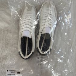 Zara Men's White Low-Top Lace-Up Sneakers