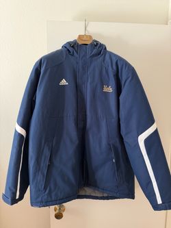 UCLA Adidas ClimaProof Insulated Jacket - Large - Navy Blue