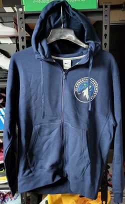 *NEW* Nike NBA Minnesota Timberwolves Hoodie Sweatshirt Full-Zip Size Medium