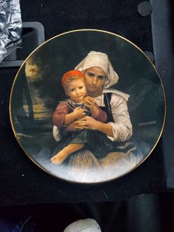 The Beauty of Bouquereau Collector Plate Frere et Soeur