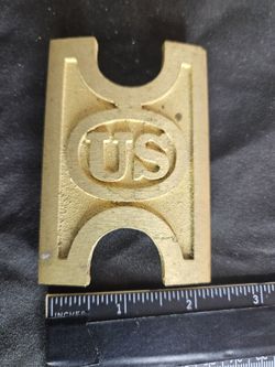 Spanish American War Brass Buckle