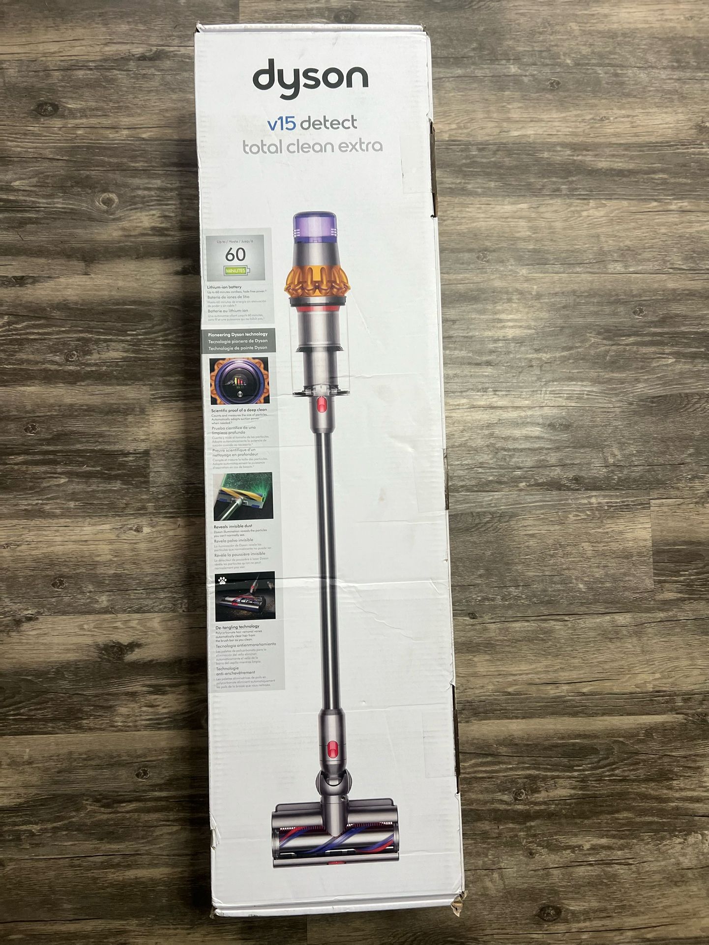 BRAND NEW Dyson V15 Detect Cordless Stick Vacuum: Multi-Surface, Bagless, Lithium lon Battery