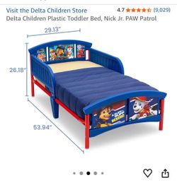 Delta Children Plastic Toddler Bed, Nick Jr. PAW Patrol