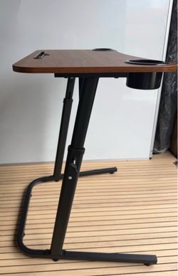 Treadmill Desk, Small Standing Desk for Walking Pad, 30-47 Inch Adjustable Height Walking Pad Stand for Treadmill, Portable Standing Table for Bike an