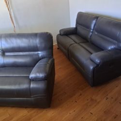 brown powered recliner sofa usb charging