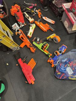 Nerf Guns And A Variety Of Others Plus Bullets