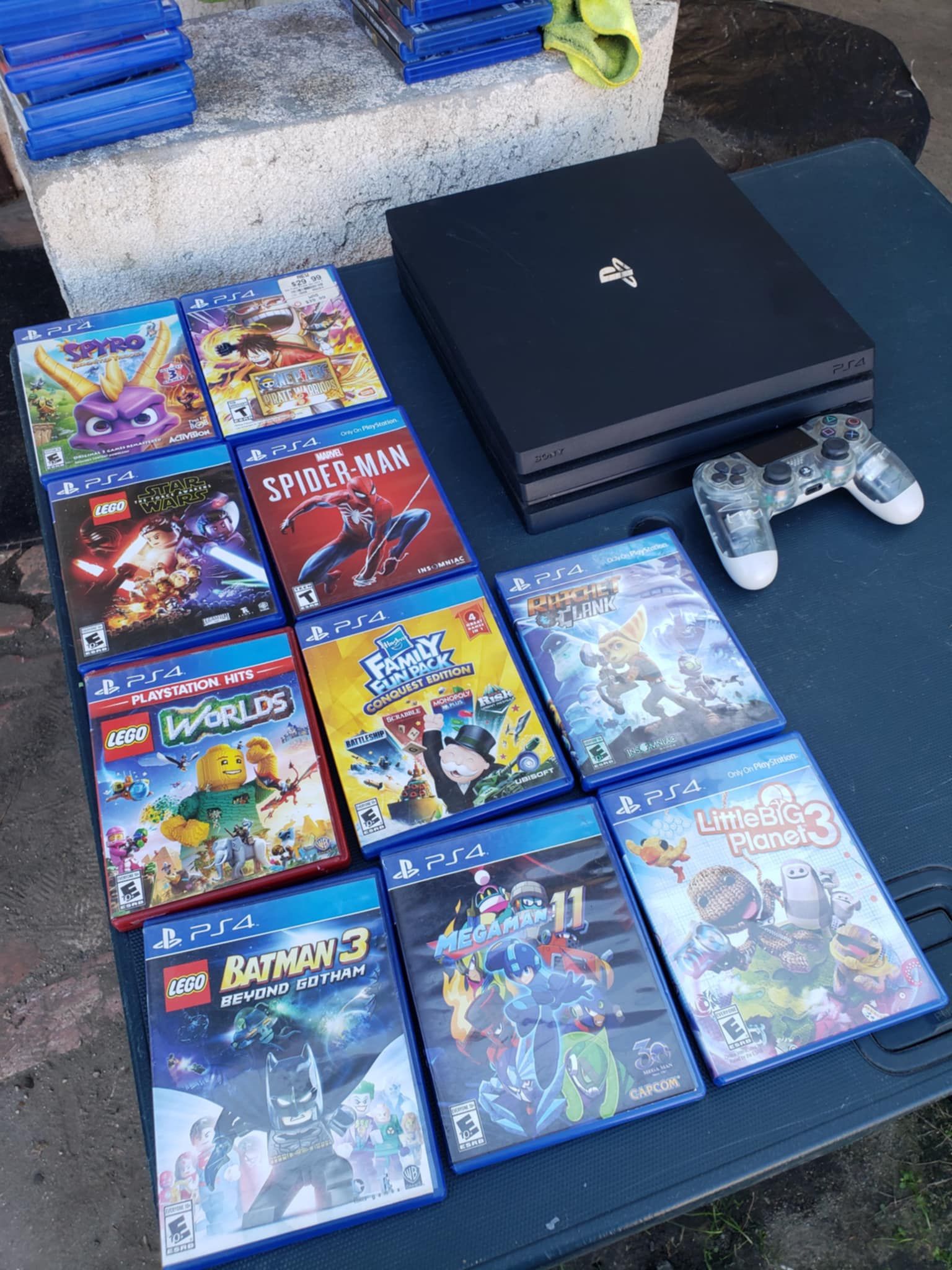$200! Just on Games $20! Per Game x 10. Plus $200! On PS4 Pro 2020 Playstation 4 1000GB. Total $330! All Combo. Trade are welcome