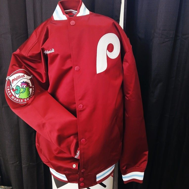 Brand New Mitchell And Ness Philadelphia Phillies Bomber Jacket 