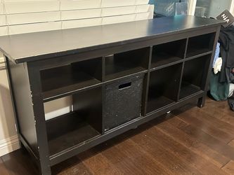 Black Wood TV Stand / Media Console