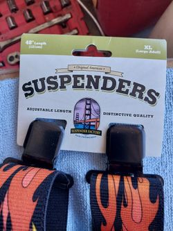 Harley Davidson Flamed Suspenders