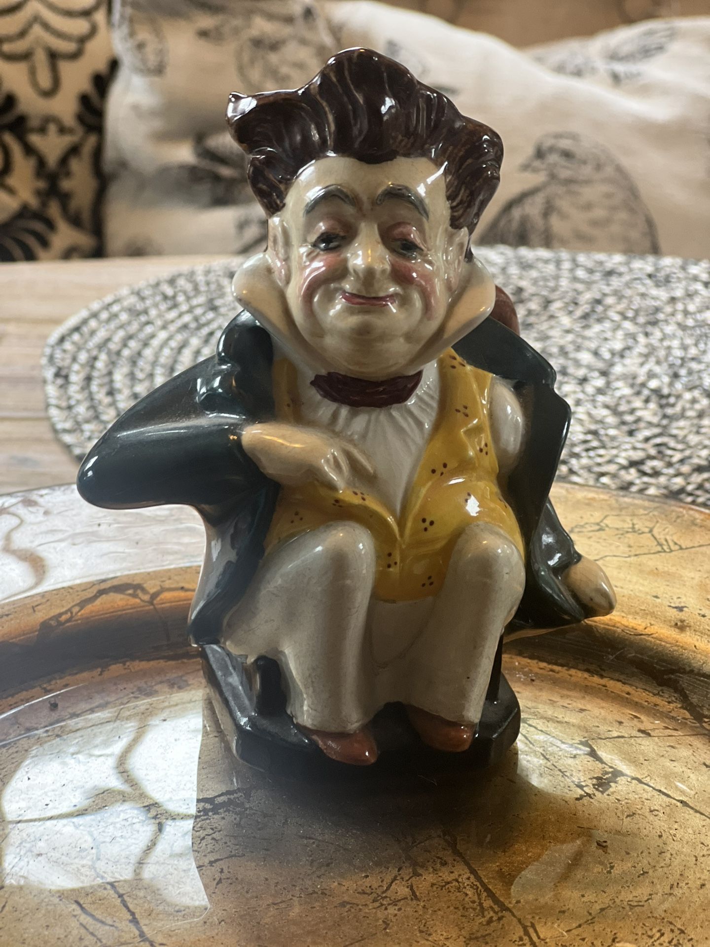 Vintage Burleigh Ironstone Mr. Pecksniff Toby Jug