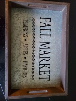 Farm house decor tray