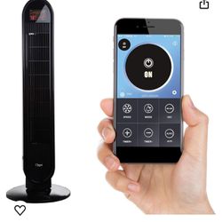 Ozeri 360 Oscillation Tower Fan with Bluetooth and Micro-Blade