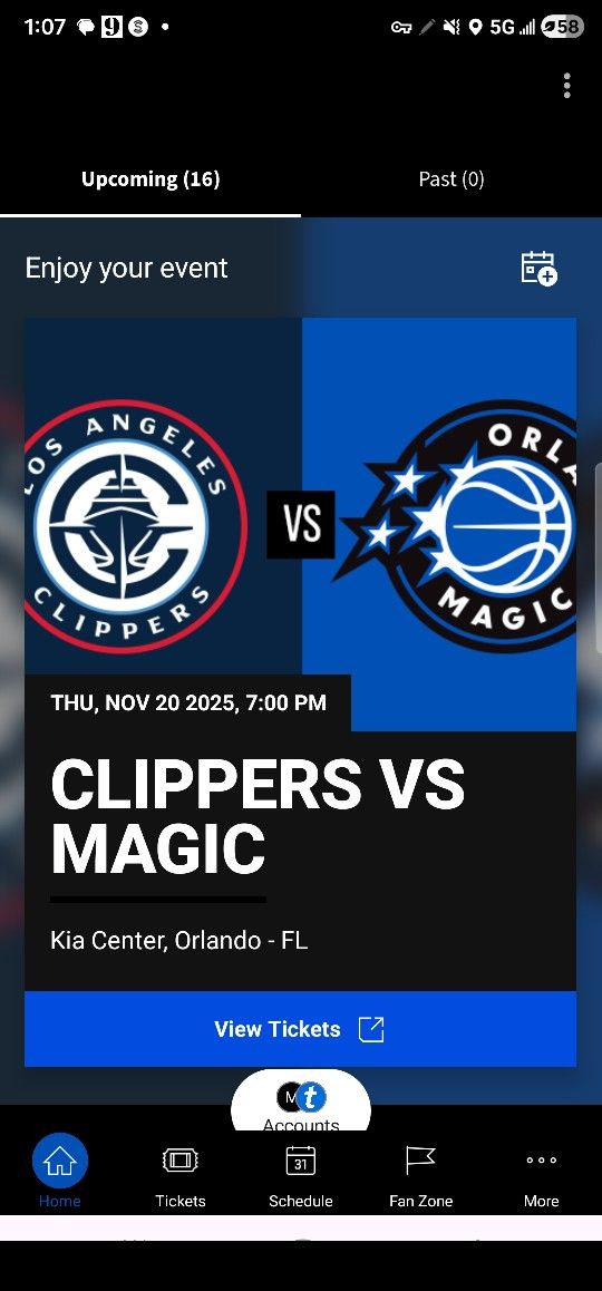 2 Tickets Lower Bowl Thursday