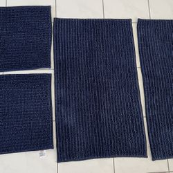 Navy Blue Bathroom Rugs 