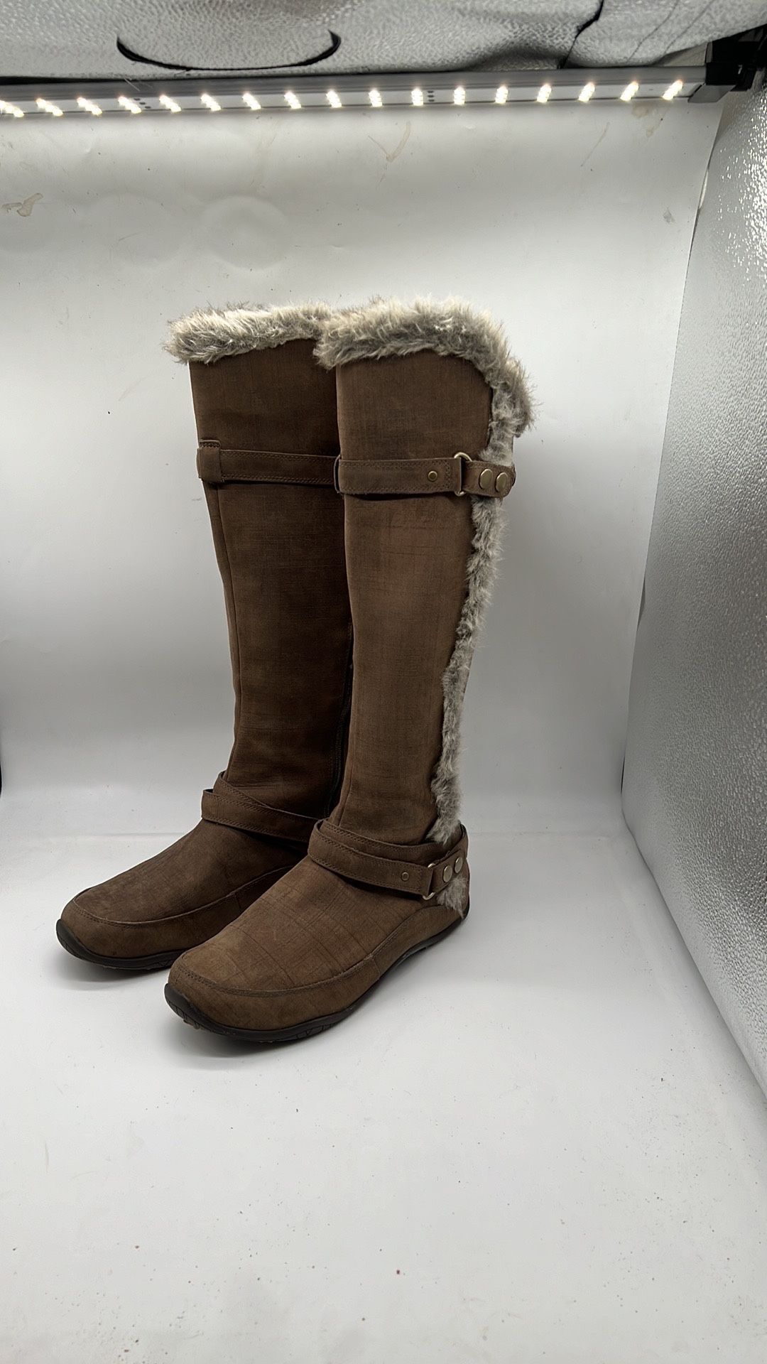 The NorthFace Brown Winter Snow Boot Womens 8.5 Brianna 200 Insulation Primaloft