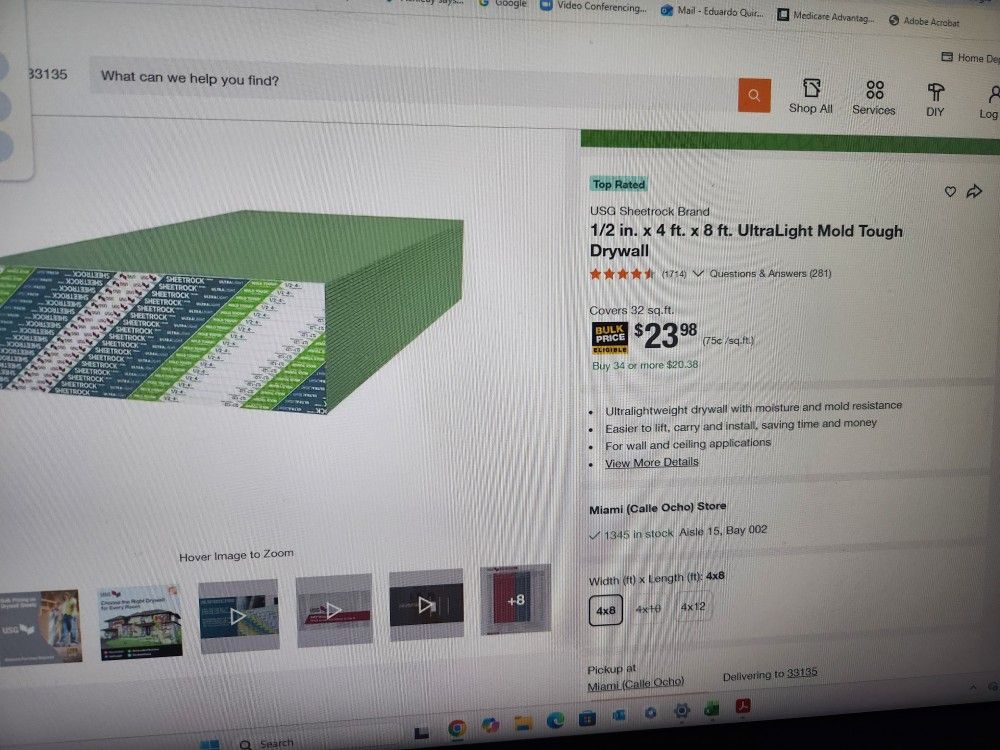 Sheet Rock 2 Pieces Priced Super Low