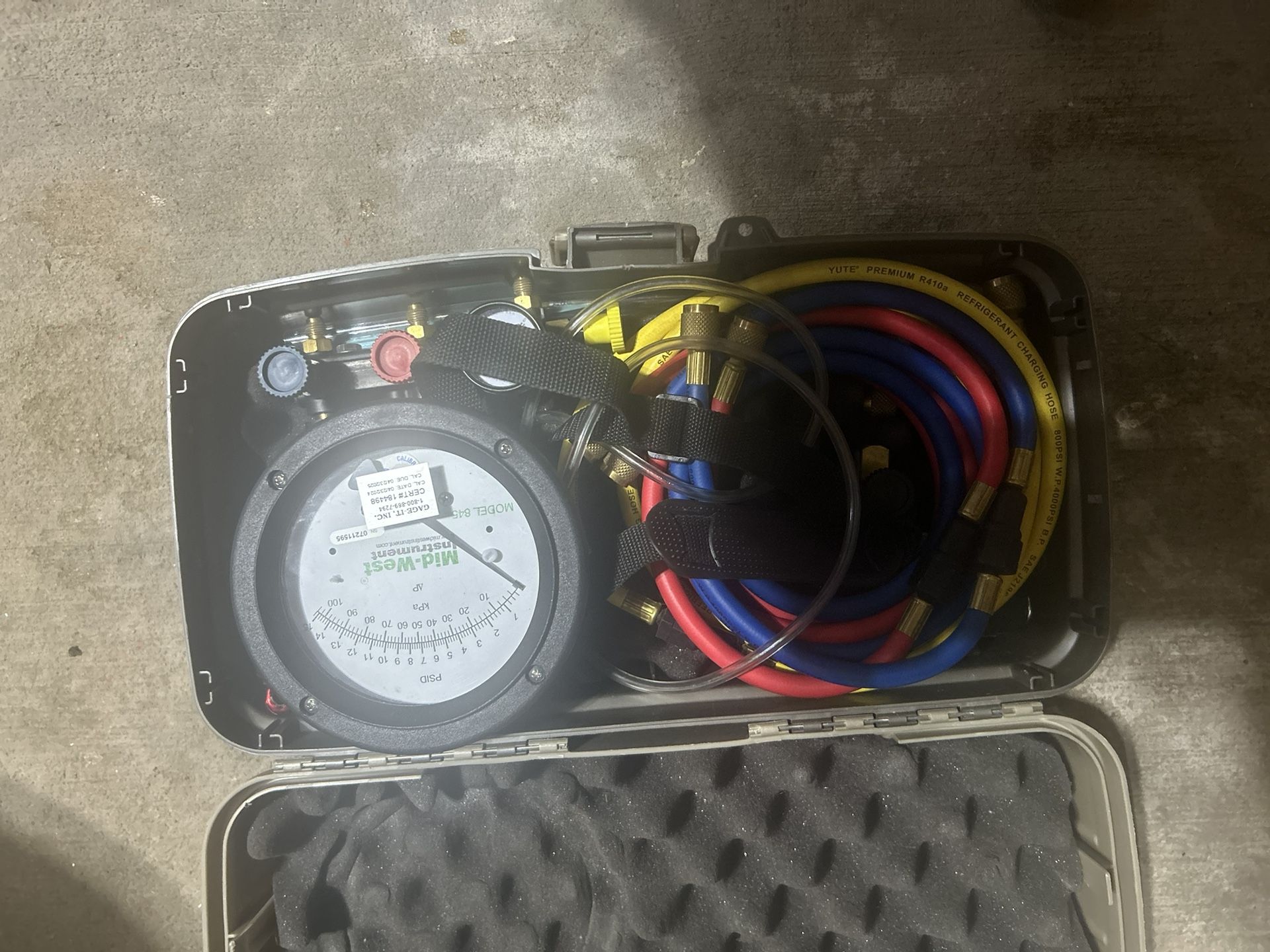 Midwest Instruments Backflow Testing Kit Model 845