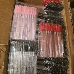 4500 Pcs Mascara Wands Spoolies  3 Colors 