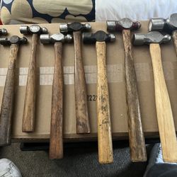 Vintage 6oz-28oz Ball Peen Hammers