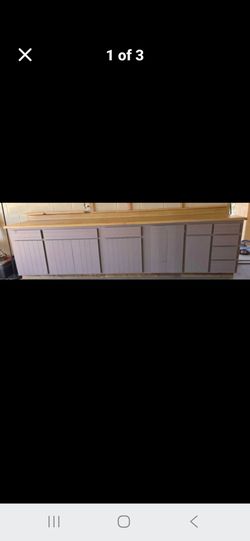 11.5-Ft Extra-Large Workshop Workbench with Cabinets & Storage