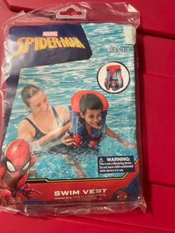 Marvel Ultimate Amazing SPIDERMAN Kid Swim Water Vest  3-6. New