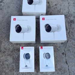 3 YI outdoor Camera 1080p and 2 YI 1080p Home camera