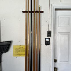 Pool Table And Cues