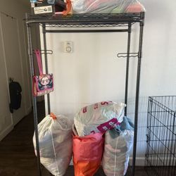 Rolling Clothing Rack