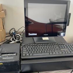 Complete set of pos machine systems, with printer and cash box