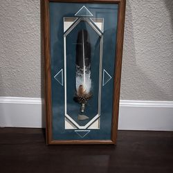 Art:  Native-Style Feather Art w/Arrowhead by Jori Herr