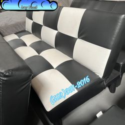 Black Futon Couch Sofa Convertible New 