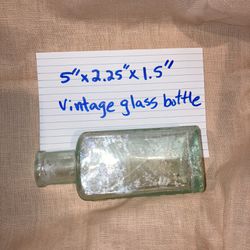 Vintage Glass Paint Bottle 