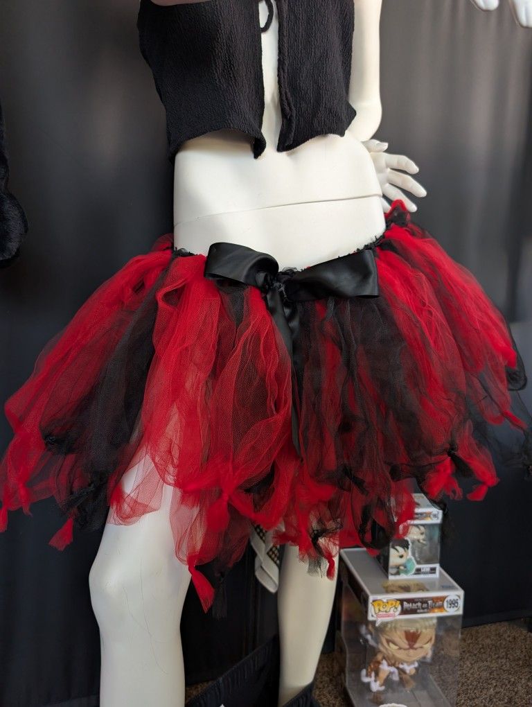 Halloween Tutu Costume Red And Black
