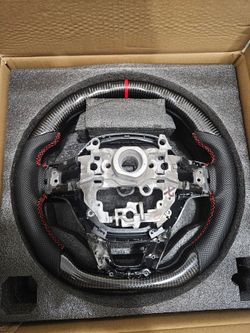 BRAND NEW 2022-2026 Civic & 2023-2026 Accord 11th Gen Real Carbon Fiber Steering Wheel W/ REPLACEMENT TRIM