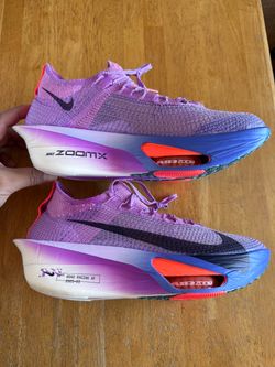 New Nike air Zoom Alphafly next% of fuchsia purple running shoes Women’s 10.5, Men’s 9